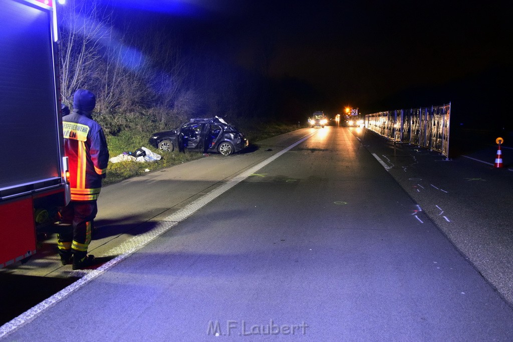 Schwerer VU A 4 Rich Olpe kurz vor AS Koeln Klettenberg P071.JPG - Miklos Laubert